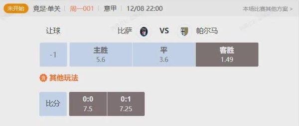 聚集意甲保级战比萨VS帕尔马