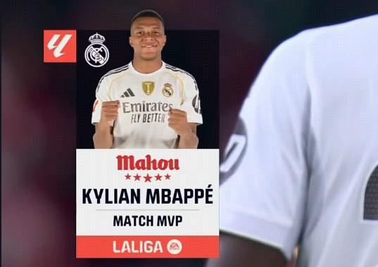 一条龙+助攻+世界波,姆巴佩当选毕包vs皇马全场最佳